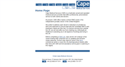Desktop Screenshot of capemed.com
